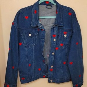 Lazy Oaf Hearts Jean Jacket